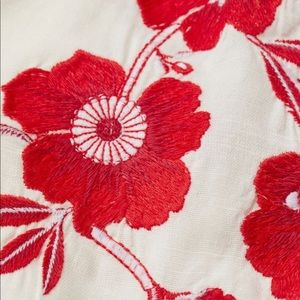 H and M EMBROIDERED COTTON TOP